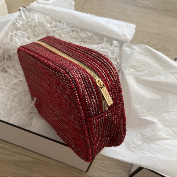 CHANEL Limited Edition Tweed makeup Bag in Red - Picture 7 of 9